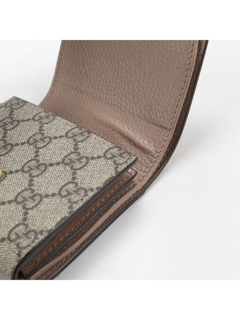 Gucci Compact Wallet Double Bifold GG Supreme Leather - Picture 7 of 7